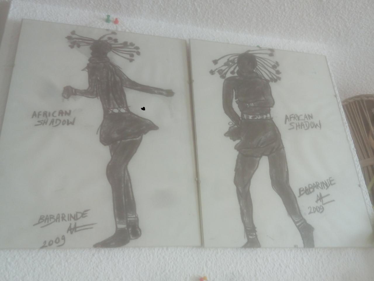 deux danseuses, African shadows(40cm-30)